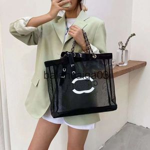 Designer Chanelle Bag Handbags Beach Crossbody The Tote Shoulder Bag Luxurys Fashion Brands Man Woman Black Gauze Mesh Large Capacity Messenger Makeup Bucket Bag