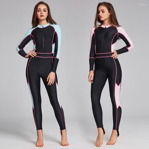 Women's Swimwear 2023 Fashion One Piece Long-Sleeve Sunscreen Surfing Suit Comfortable Quick-Drying Water Sports Beach Swim