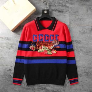 Erkek Sweaters Erkek Tasarımcısı Noel Kazak Lüks Moda Klasik% 100 Pamuklu Uzun Kollu Çizgili Klasik Jumper Kadınlar Hoodie Sıcak ve kalınlaşmış M-3XL X0921