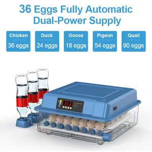 Инкубаторы 36 24 автоматический инкубатор для яиц для инкубации яиц Брудер сельскохозяйственное оборудование инкубатор для птиц и цыплят полностью 230920