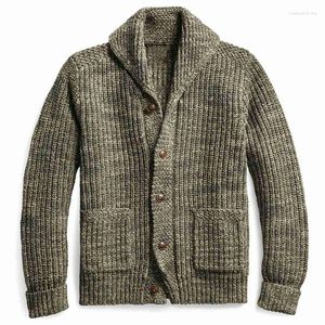 Erkek Ceketler Erkek Kazak Sonbahar/Kış Örme Kocalı Yama Cep Hardij Erkek Giyim