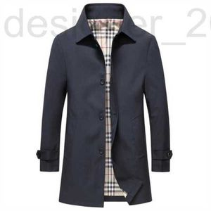 Erkek trençkotları tasarımcı tarzı hotsales moda yüksek kaliteli klasik erkek uzun gri bluetrench ceket gevşek ceket ve palto asya boyutu m-4xl mo51