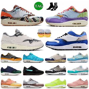 Koşu 1 koşu ayakkabısı 87 tasarımcı erkek kadınlar Sean Wotherspoon Patta Monarch Travis Cactus Jack Mavi Gale Turuncu Frost Volt Trainer Sporcu Boyutu EU36-47