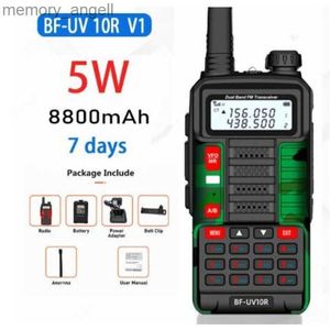 Walkie Talkie 2023 Baofeng 10W Taşınabilir Yüksek Güçlü Walkie-Talkie UV-10R 50KM VHF UHF DUAL BANT İki Yol CB HAM RADYO ALANCI UV5R Yükseltilmiş HKD230922