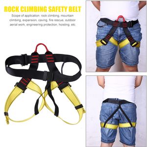 Climbing Harnesses Rock Climbing Harness Waist Support Outdoor Aerial Sports Half Body Safety Belt Half Aerial Survival Equipment 230921