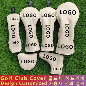 Diğer Golf Ürünleri Özel Kulüp Kafası Tasarım Üretim Ahşap Sürücü Koru Headcover Aksesuarları Putter Demir Kapağı 230922