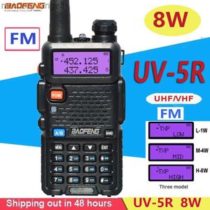 Walkie Talkie Baofeneng UV-5R 8W TRUE HIGH GÜÇLÜ 8 Watt Güçlü Walkie Talkie Uzun Menzil 10km FM İki yönlü Radyo CB Taşınabilir UV5R Avcılık Radyoları HKD230922