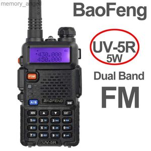 Оптовая продажа с фабрики Baofeng UV-5R Walkie Talkie 10 км двухдиапазонный двухсторонний FM-радио со светодиодным дисплеем UV 5r 5 Вт высокой мощности HKD230922