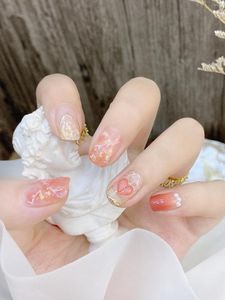 Накладные ногти весна и лето маленькие свежие милые разборные носимые 3D стереоскопические ногти полная наклейка бумажный цветок водостойкие