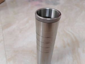 Adaptador de rosca de aço inoxidável 1.375*24 para armadilha solvente de titânio de 6,2 polegadas