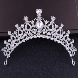 Yeni Varış Lüks Türleri Düğün Tiaras Diamond Crown Gelin Kafa Bandı Gelin Saç Takı Partisi Aksesuarları