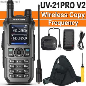 Рация Baofeng UV-21 Pro V2 Рации дальнего действия для радиолюбителей двусторонняя радиосвязь Водонепроницаемая беспроводная частота копирования Зарядное устройство типа C UV 5R 16 км HKD230922