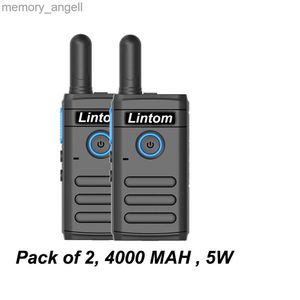 Walkie Talkie 2023 Lintom 2 шт. перезаряжаемая рация двусторонняя радиосвязь UHF 16 каналов двусторонняя радиостанция для Audlt (комплект из 2 шт.) HKD230922