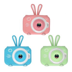 Игрушечные камеры с мультяшным кроликом, детская камера, развивающие игрушки, 2-дюймовый HD-экран, мини-видео, цифровое видео с картой памяти 32 ГБ 230922