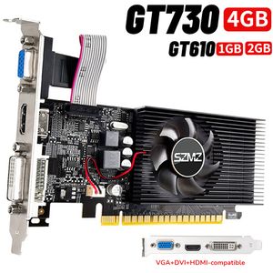 Видеокарты GT730 Видеокарта GT730 4 ГБ DDR3 128/64 бит с портом HDMI VGA DVI PCI-E2.0 16X Компьютерная видеокарта GT610 для офиса/дома 230923