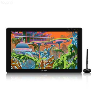 Grafik Tablet Pens Huion Kamvas 22 Grafik Tablet 21.5inch Kalem Tablet Monitör Ekranı%120 S RGB Kalem Ekran Anti-PARLAMA PAZARLAR/MAC/Android L230923