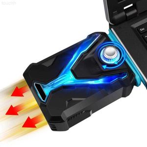 Dizüstü bilgisayar soğutma pedleri usb soğutucu sessiz taşınabilir radyatör hava çıkarma dizüstü bilgisayar dizüstü bilgisayar yan emme vakum fan LED Hızlı Soğutma Soğutma L230923