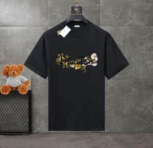 Mens Designer Band T Shirt Moda Siyah Beyaz Kısa Kol Lüks Mektup Deseni T-Shirt Boyutu XS-4XL#WZC