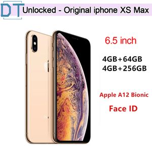 Apple IPhone XS MAX 6,5 дюйма ОЗУ 4 ГБ ПЗУ 64 ГБ/256 ГБ 4G LTE Hexa Core IOS A12 Bionic с Face ID, заводская разблокировка, б/у Очень хорошее состояние, состояние A+отличное