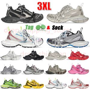 Designer 3XL Sneakers Luxury Uomo Donna 3XL Scarpe Effetto consumato Lacci extra Tess.s. Scarpe da tennis da esterno per scarpe da ginnastica con dettagli riflettenti stampati in nylon in pelle gommata 36-45