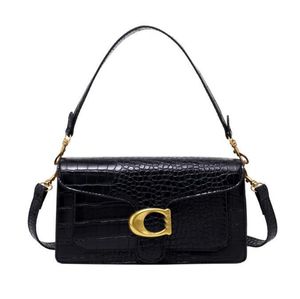 Tabby omuz çantası kadınlar küçük kare çanta tasarımcısı donanım kapanış crossbody cüzdan flep messenger çantası siyah beyaz kahverengi kırmızı el çantası cüzdan