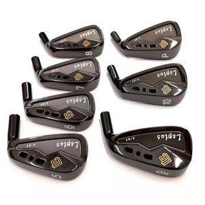 Новые черные клюшки для гольфа P Leplus L-01 RH, набор кованых айронов для мужчин, гибкие стальные или графитовые валы R/S UPS DHL FEDEX