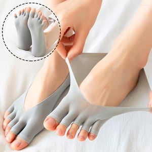 Kadın Çorap Açık Toe Sock 1 Çifti Nefes Alabilir Yumuşak Elastik Yüksek Kaliteli Görünmez Sox Ultra-İnce Sıradan Sokken
