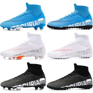 New Style AG TF FG Football Boots Long Nail Soccer Shoes Youth Comfortable Turf Training Shoes Size 35-45