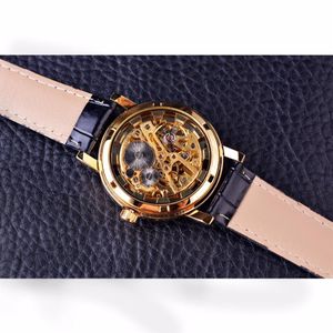 Forsining relógio de pulso masculino com design de esqueleto de dragão chinês, caixa transaprent, relógio de ouro masculino, marca de luxo, relógio de pulso mecânico masculino232n
