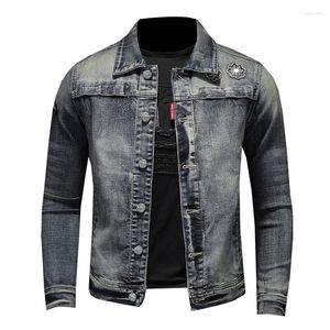 Mens Jackets High Street Bomber Pilot Jacket Jeans Jeans Coat Motorcycle Casual Fit Fit