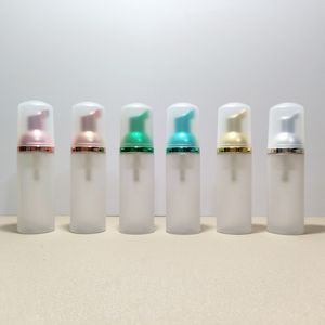 60 мл, 2 унции, матовая бутылка-дозатор пены, пластиковые многоразовые мини-дозаторы для пенного мыла, бутылки с насосом