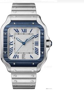 Мужские наручные часы кварцевые часы модные квадратные синие циферблаты из нержавеющей стали с металлическим ремешком повседневные часы спортивные часы Montre De Luxe car06