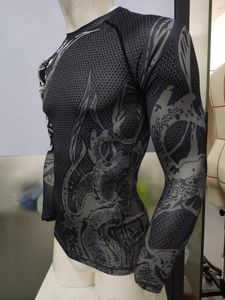 Erkek Tişörtleri Cody Lundin UV Sun Koruma T-Shirt Uzun Kollu Bjj Jiu Jitsu Kimono Fitness Erkek Spor Giysileri