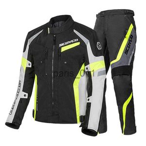 Diğerleri giyim scoyco motosiklet ceket erkekler rüzgar geçirmez moto ceket sürme yarış motosiklet giyim sonbahar için koruyucu ekipman x0926