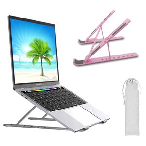 Dizüstü bilgisayar standı Dizüstü bilgisayar masası için Stand Ergonomik 10 seviyeli açılar ayarlanabilir bilgisayar standı Taşınabilir ABS Dizüstü bilgisayar yükseltici tutucu tüm dizüstü bilgisayarlar ve iPad ile uyumlu