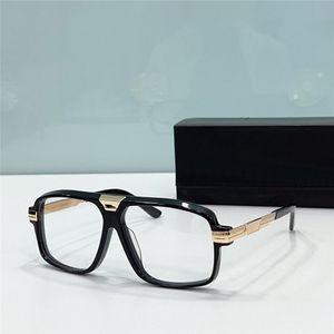 Yeni moda optik gözlük 6032 asetat kare çerçeve avangard şekil Almanya tasarım tarzı şeffaf gözlükler temiz lensler gözlük