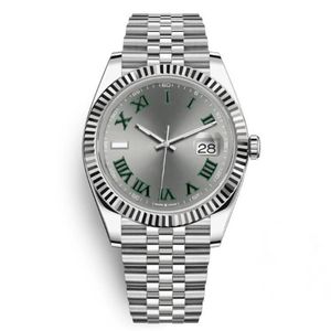 Kostengünstige Datejust Sapphire 41 mm Stahl Silber Zifferblatt Uhren Männer 2813 mechanische automatische Mode Kleid Präsident Desinge231q