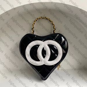 CC10A Зеркальная качественная сумка в форме сердца из воловьей кожи, дизайнерский женский кошелек, изысканная упаковка, бесплатная доставка