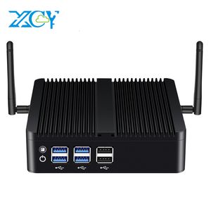 Мини-ПК XCY Безвентиляторный мини-ПК Intel Core i7 4500U i5 4200U Gigabit Ethernet VGA Дисплей 6/8 портов USB Поддержка Wi-Fi Windows Linux 230925