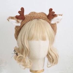 Berretti giapponesi morbidi sorella qiu dong corna di Natale cappello da pittore berretto di lana adorabili corna di cervo torta di grano cotto boccioli berretto 230922