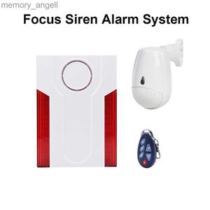 Alarm Sistemleri Focus Kablosuz 433MHz 868MHz Dış Mekan Waterproofstrobe Flash Siren 120dB Anti-PET PIR Hareket Sensörü Detektörü YQ230927