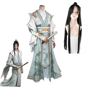 Tema traje anime vilão sistema de auto-resgate shen yuan shen qingqiu cosplay traje peruca trajes de halloween para homens mulheres adulto conjunto completo cos 230927