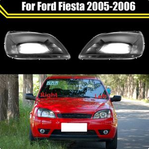 Ön araba koruyucu far cam lens kapak gölge kabuğu otomatik şeffaf ışık muhafaza lambası çanta ford fiesta 2005-2006