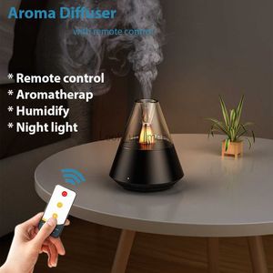 Humidifiers Home Portable Aroma Diffuser USB Air Humidifier Essential Oil Night Light Cold Mist Maker Sprayer for Gift Bedroom Remote Contro YQ230927