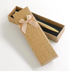 Картонная коробка для ручек с бантом Картонные коробки Подарочная коробка с бантом для девочек Милая упаковочная коробка Оптовая продажа только пустая коробка