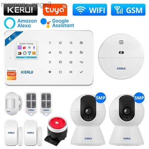 Alarm Sistemleri Kerui W181 Hareket Sensörü ile Tuka Alarm Sistemi Alarm Alarm Hırsızlığı WiFi GSM Merkezi Birim Alarm Paneli Akıllı Yaşam Uygulama Kontrolü YQ230927