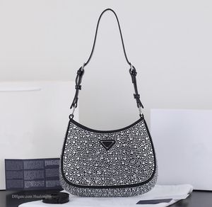 Женская сумка-тоут, кошелек, сумки на плечо с коробкой, роскошный модельер с кристаллами, стразами, бесплатная доставка
