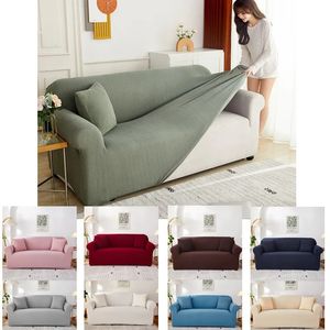 Cadeira cobre jacquard sofá capa elástica ajustável sofá para sala de estar canto l shap almofada casa 2 3 4 lugares slipcover 230921