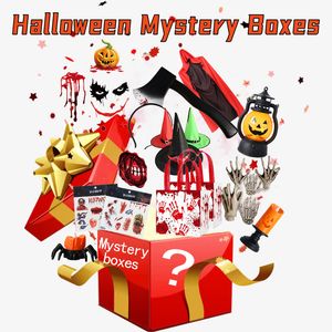 Сюрприз на Хэллоуин, Lucky Mystery Box, подарки, популярные игрушки Tinker, подарочный набор для снятия стресса, вечерние подарочный набор, повязка для волос, шляпы, наклейки, тыквенные огни, сумка-паук, случайный цвет