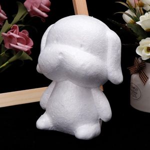 Modelagem de cachorro branco, bolas de espuma de poliestireno, artesanato de isopor para presentes de natal diy, suprimentos para festa de casamento, decoração 1246n